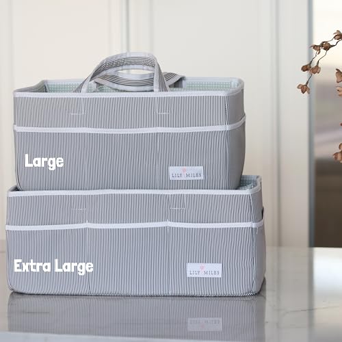 Lily Miles Extra Large Diaper Caddy Organizer