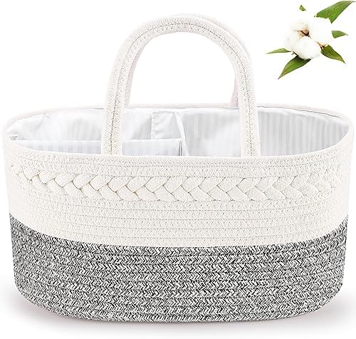ABenkle Diaper Caddy Organizer with Removable Dividers