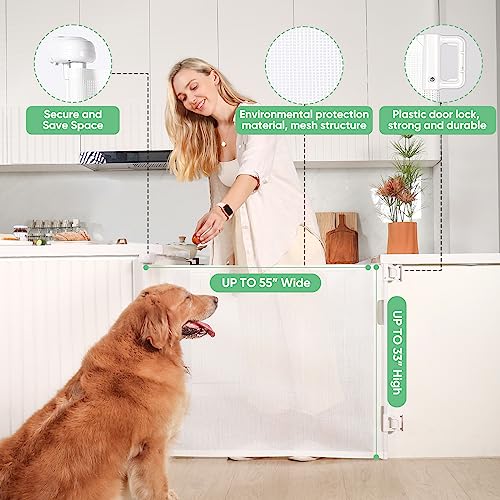 Likzest Retractable Baby Gate 33 Tall 55 Wide