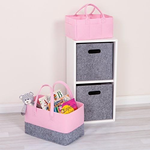 Sammy Lou Pink Diaper Caddy Organizer
