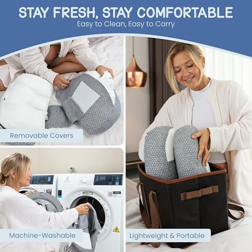 Serene Haven Plus Sized Pregnancy Pillow - Belly Hip Back Support