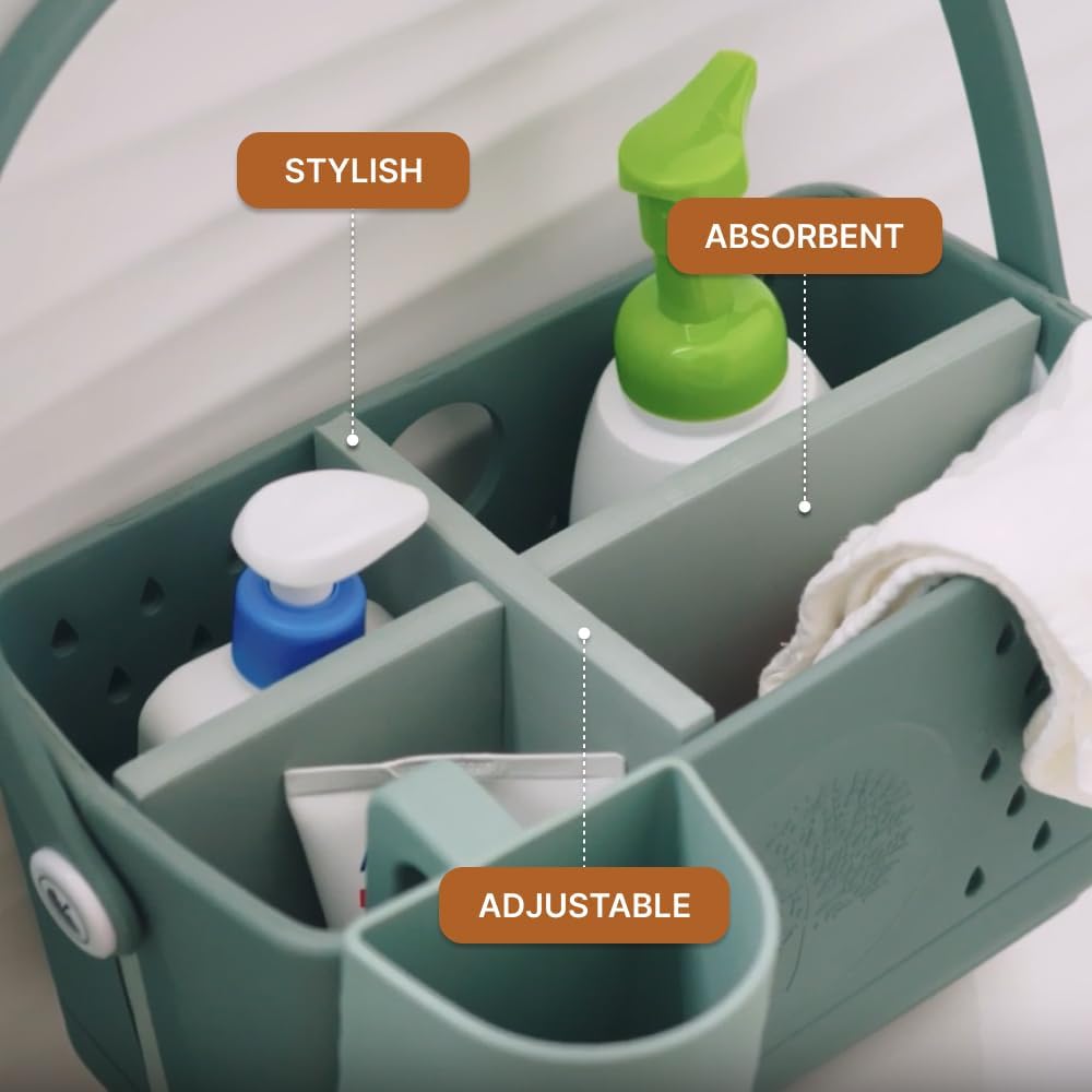 Parker Baby Bath Caddy Inserts 4 Adjustable Compartments