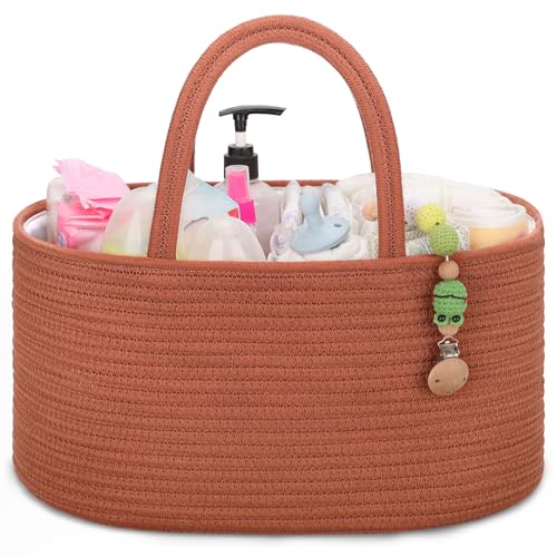 COMSE Baby Diaper Caddy Organizer 142x87x71 Inches Portable Tote with Divider