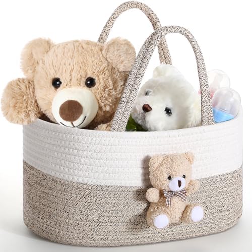 FoldTier Bear Diaper Caddy Organizer with Handle