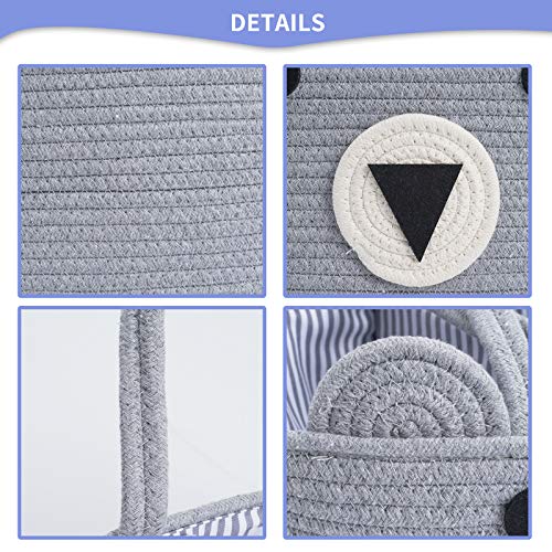 InfiBay Baby Diaper Caddy Organizer Large Bear Cotton Rope