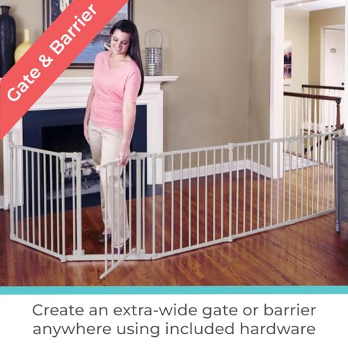 Toddleroo 3 in 1 Metal Superyard 199 Wide with Wall Mount Kit 1