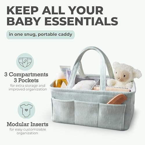 Itsy Bitsy Tot Diaper Caddy Organizer - Mint Color
