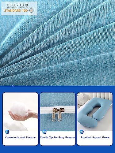 Wndys Dream 60 Inch Pregnancy Pillow with Cooling Velvet Cover 1