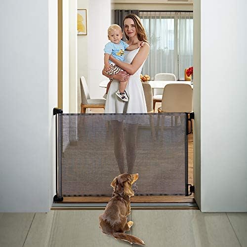 EasyBaby Retractable Gate 33 Tall 55 Wide Grey