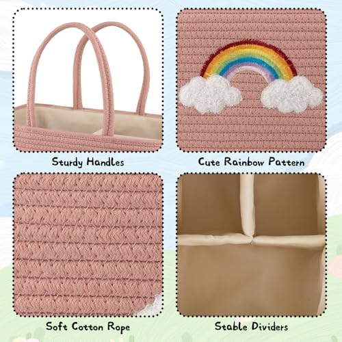 OIAHOMY Large Baby Diaper Caddy Organizer with Handles