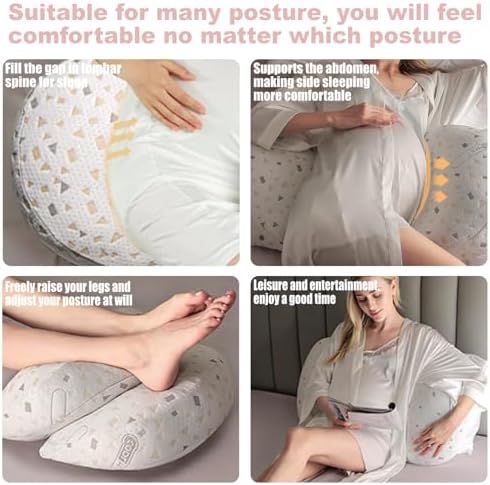 Anfrandce Pregnancy Pillow for Full Body Support