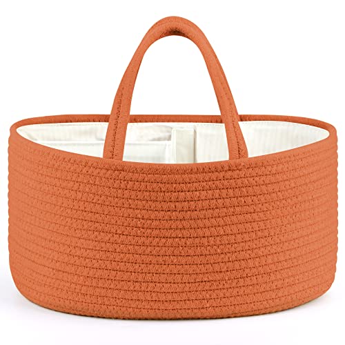 Maliton Cotton Rope Diaper Caddy Organizer - Glaze 1