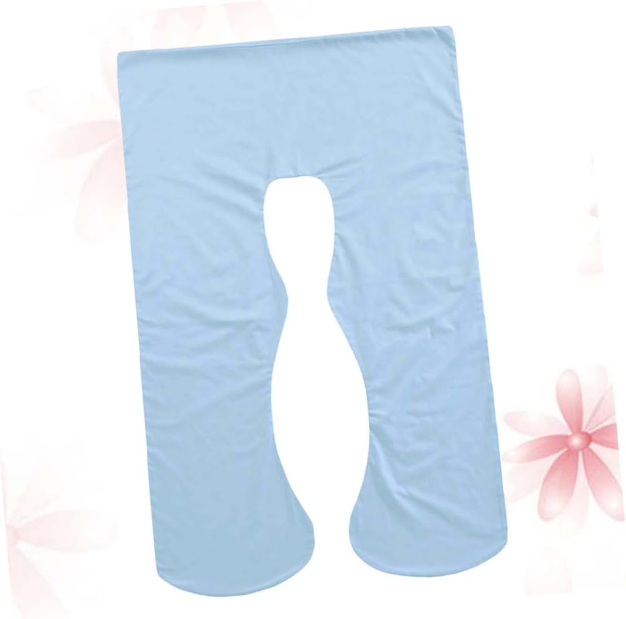 U-Shape Pregnancy Pillow Case - Sky Blue 4842 X 2559 Inches Zipper Design