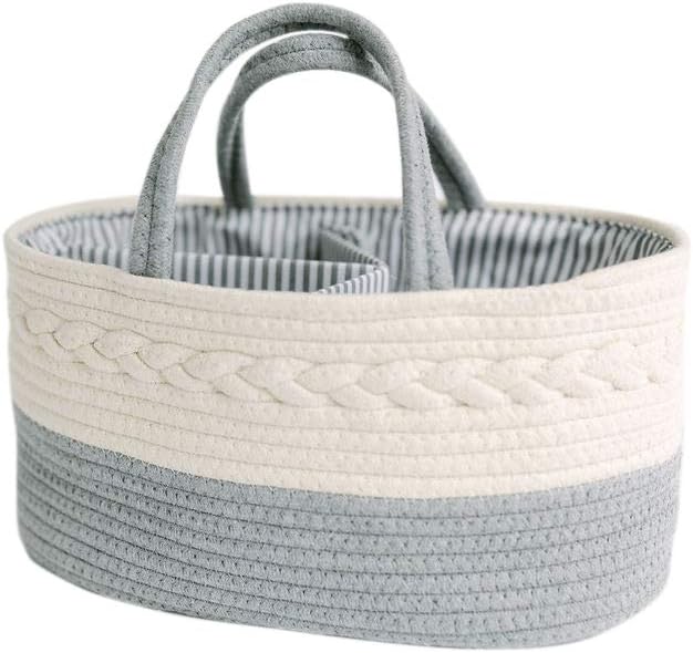 Diaper Caddy Organizer for Baby Gray