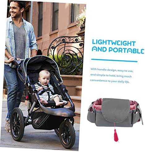 SUPVOX Lightweight Diaper Organizer Bag with Handle