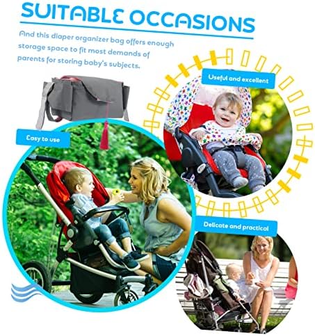 KESYOO Diaper Organizer Bag Portable Lightweight Stroller Caddy for Travel