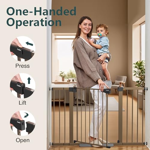 Cumbor Extra Wide Baby Gate for Doorways and Stairs