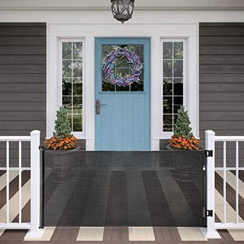 MYPIN Retractable Baby Gate 33 Tall 71 Wide Black