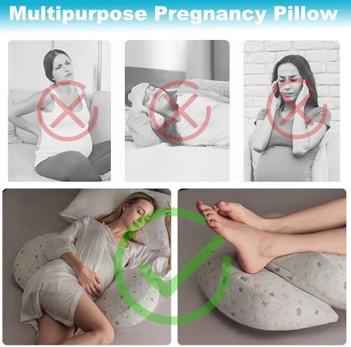 DOUBLE 2 C Pregnancy Body Pillow - Grey