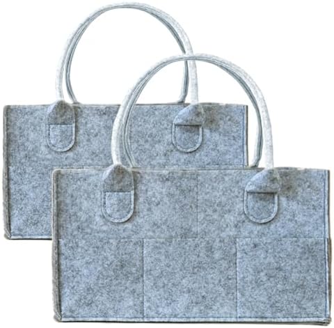 2 Pack Diaper Caddy Organizer - Grey