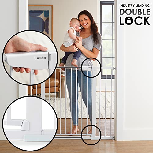 Cumbor 36 Extra Tall Baby Gate for Dogs and Kids