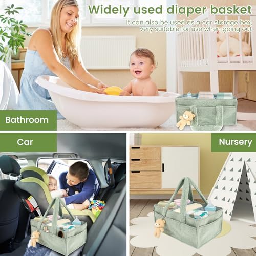 KTZCTPCA Baby Diaper Caddy Storage Basket