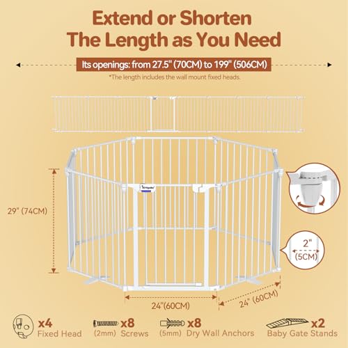 Baby Gate 275-199 Extra-Wide Playpen with Auto-Close Door