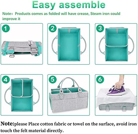 Eco-Friendly Baby Diaper Caddy Organizer Tote Bag