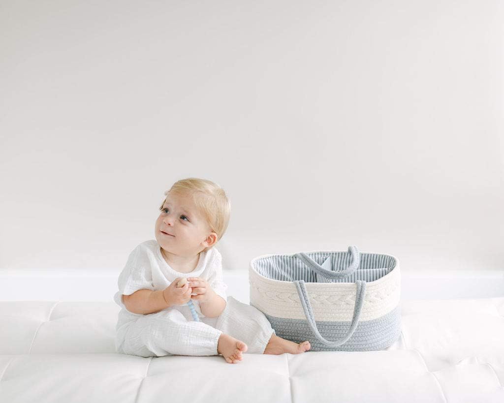 Diaper Caddy Organizer for Baby Gray