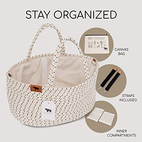 Lu Ken 3 in 1 Diaper Caddy Organizer - Large Baby Tote Bag 1