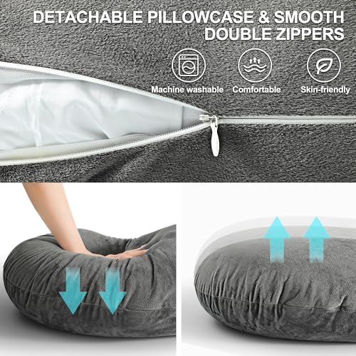 57 Inch J-Shaped Maternity Pillow for Side Sleepers 1