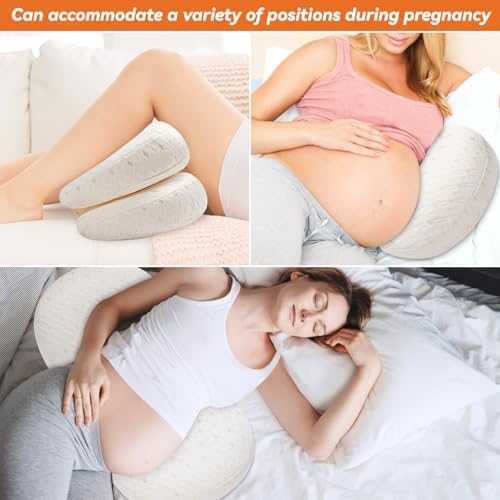 YLMXBZZ Pregnancy Pillow - Double Sided Support with 30 Slope Design
