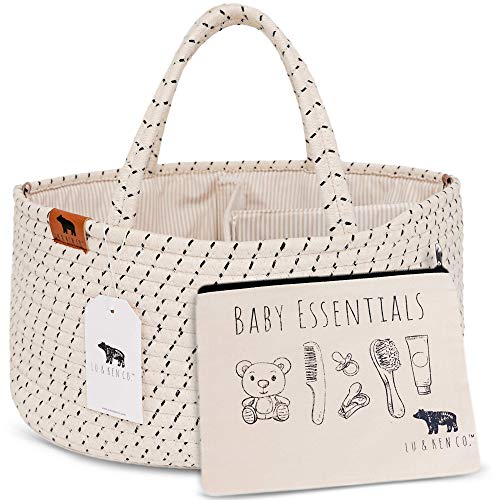 Lu Ken 3 in 1 Diaper Caddy Organizer - Large Baby Tote Bag 1