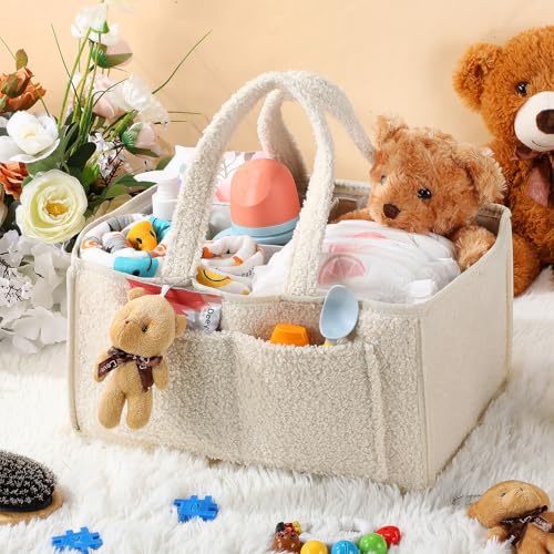 Teenyyou 2 Pcs Baby Diaper Caddy Organizer Set