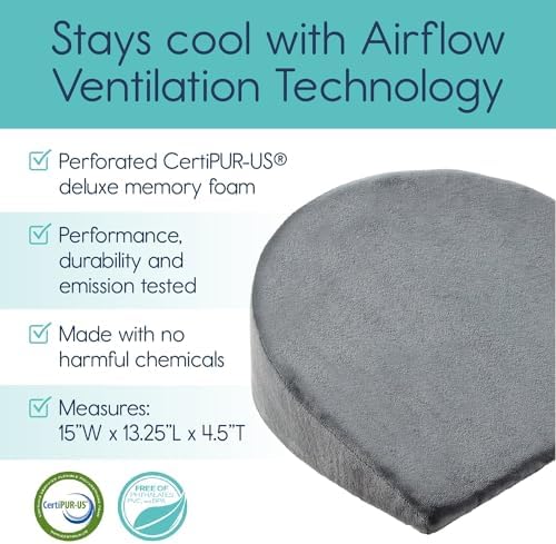 hiccapop Pregnancy Wedge Pillow - 2-Sided Memory Foam Support