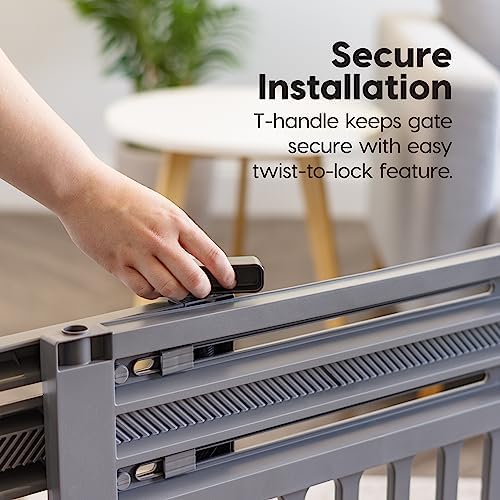 IRIS USA Dog Gate 24-39 Expandable Gray