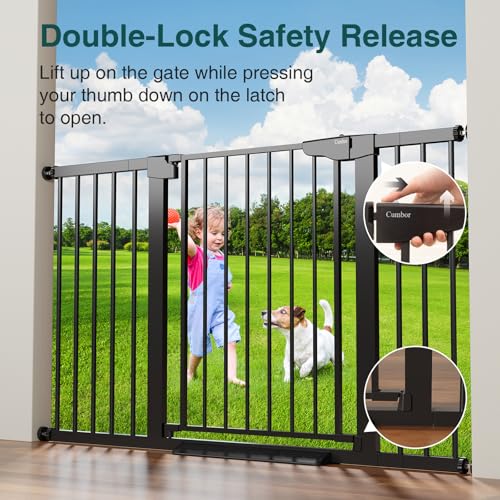 Cumbor 297-542 Wide Safety Gate for Stairs and Doorways