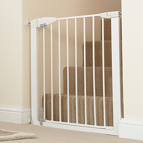 Munchkin Easy Close Pressure Mounted Baby Gate White 35x295 Inch