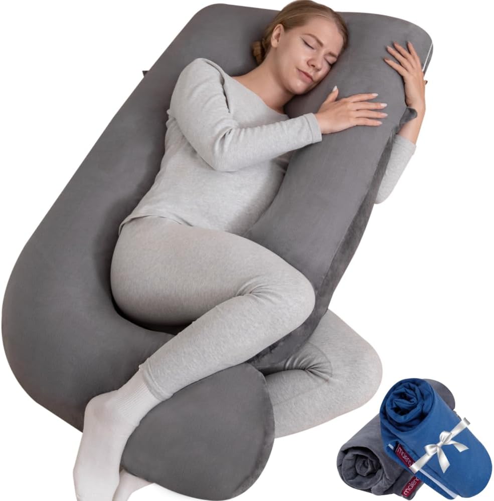 G-Shaped Pregnancy Pillow with 2 Removable Covers 1