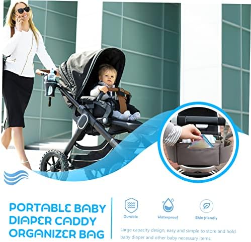 SUPVOX Lightweight Diaper Organizer Bag with Handle