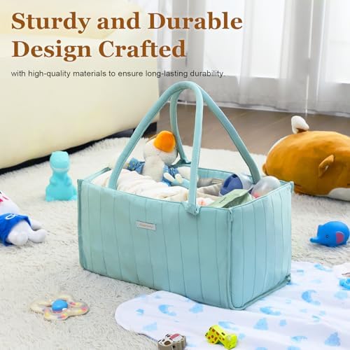 Clearworld Diaper Caddy Organizer Pale Green 1