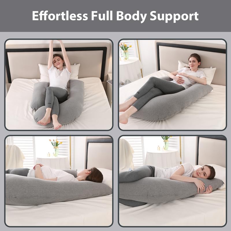 Elehealthy Pregnancy Pillow with Detachable Cover