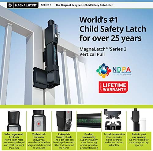 DD Technologies ML3VPKA MagnaLatch Vertical Pull Gate Latch 1