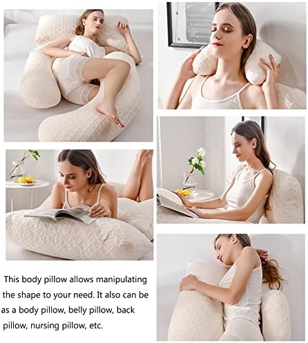 AGYHAM G-Shaped Maternity Pillow with Memory Foam 1