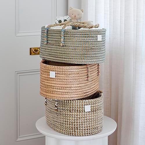 BEBE BASK Premium Light Blue Diaper Caddy Organizer