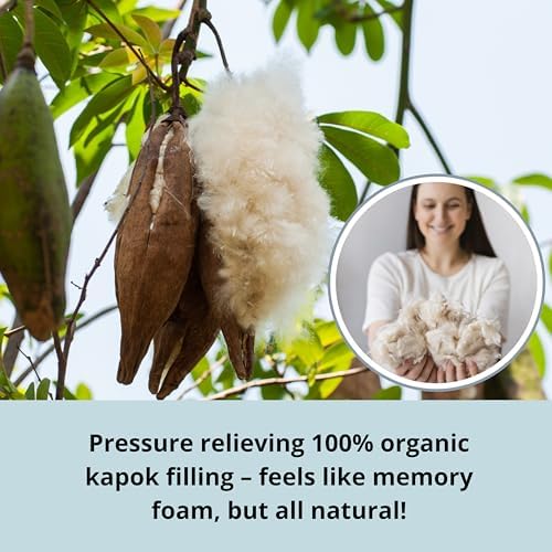 MINICAMP Organic U-Shape Pregnancy Pillow for Support and Comfort