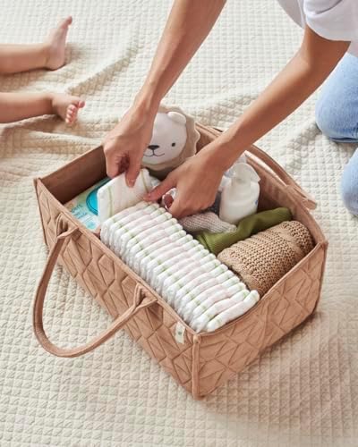 Baby Diaper Caddy Organizer for Changing Station and Car