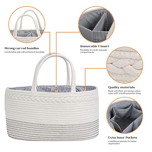 Luxury Little Extra Large Diaper Caddy Organizer