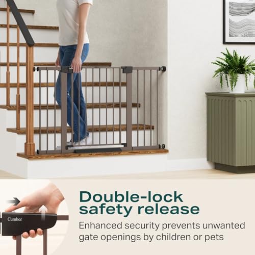 Cumbor Extra Wide Baby Gate for Doorways and Stairs