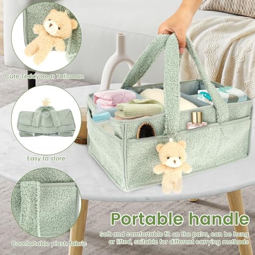 Muyoka 2 Pcs Baby Diaper Caddy Organiser 1